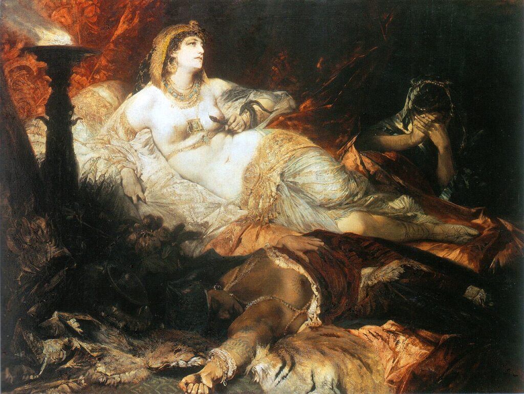 Der Tod der Kleopatra von Hans Makart