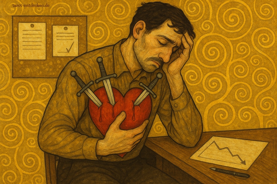 Drei der Schwerter in der Arbeit