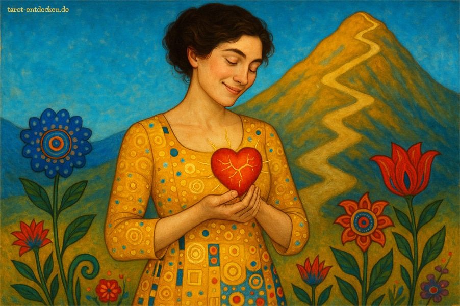 Drei der Schwerter im Tarot: Herz heilt