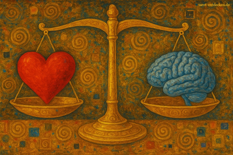 Zwei der Schwerter im Ja Nein-Tarot