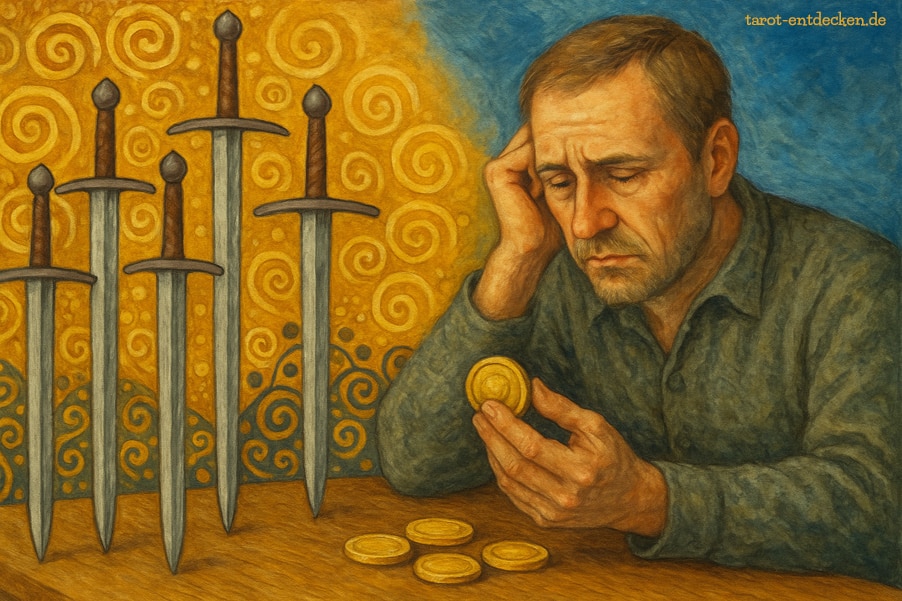 Fünf der Schwerter im Tarot: Geld und Finanzen