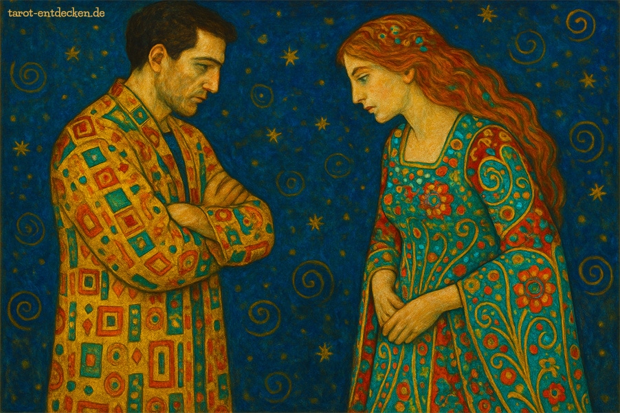 Fünf der Schwerter in der Liebe