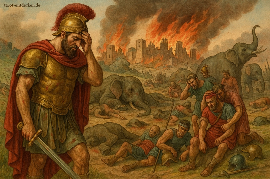 Pyrrhussieg: schwer errungener Sieg