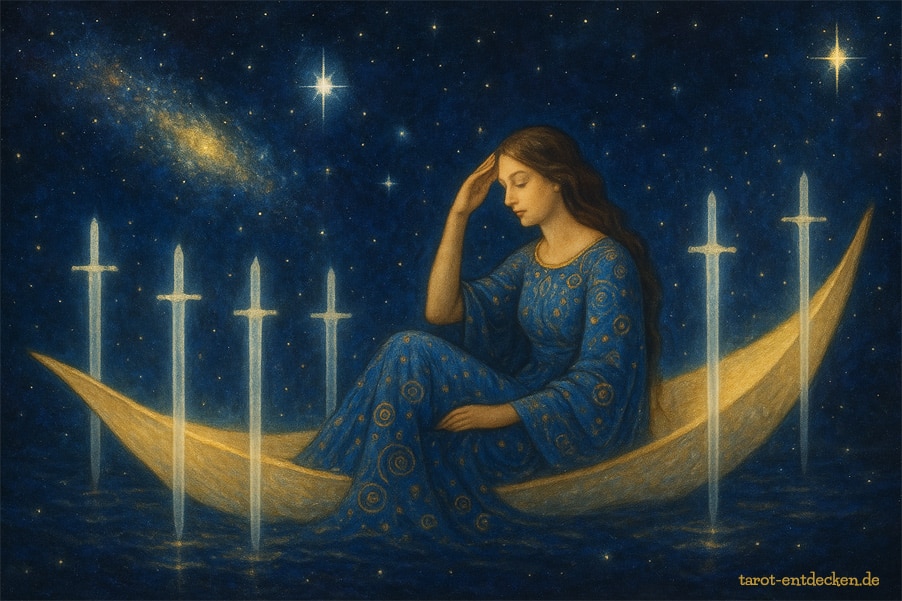 Sechs der Schwerter im Tarot: Schwellenzeit