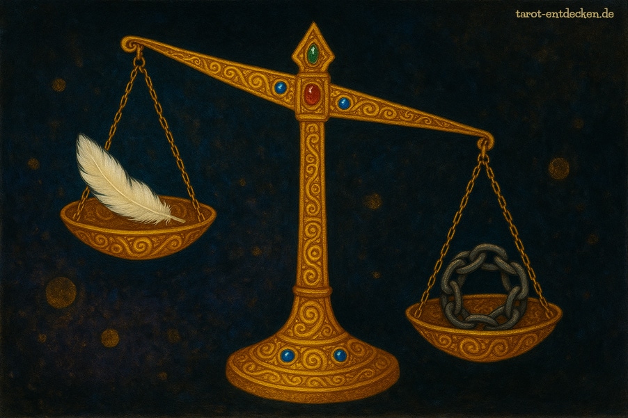 Bedeutung Sechs der Schwerter im Ja Nein-Tarot