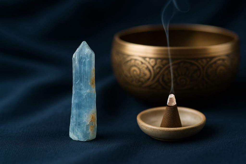 Aquamarin als spirituelle Dekoration