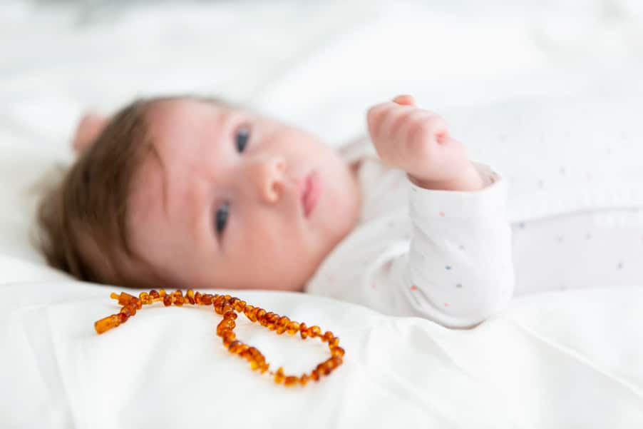 Bernsteinkette für Babys