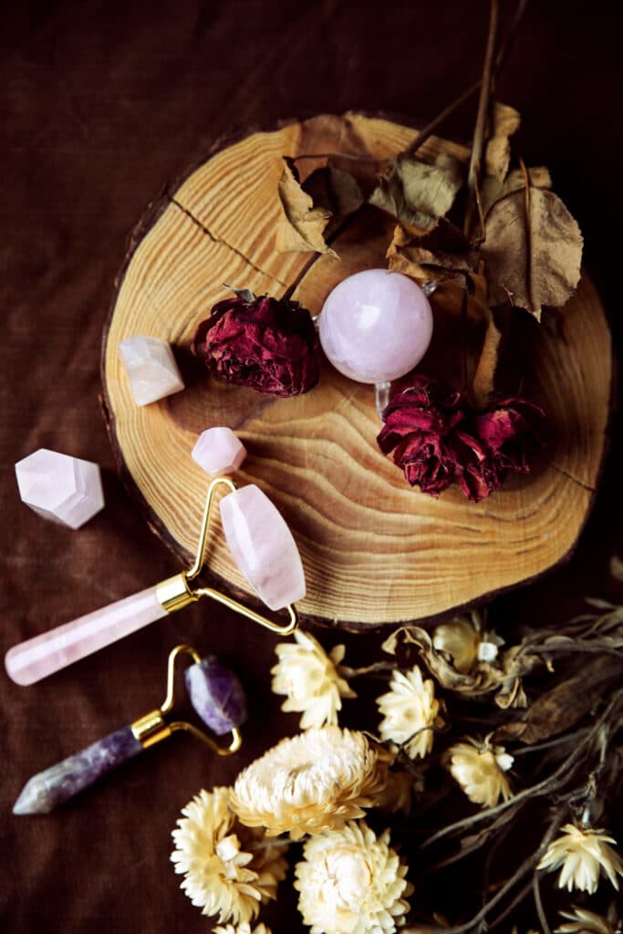 Rosenquarz zur Dekoration und in der Kosmetik