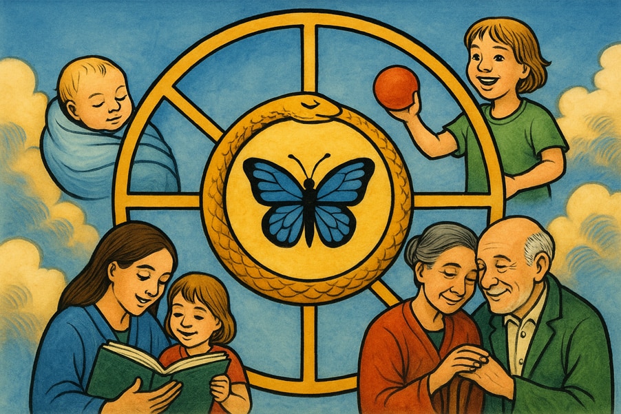 Rad des Schicksals als Tarot-Tageskarte in Familie und Partnerschaft