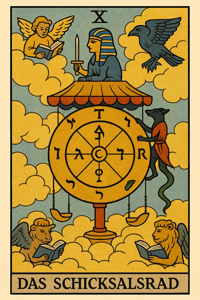 Das Schicksalsrad als Tarot-Tageskarte
