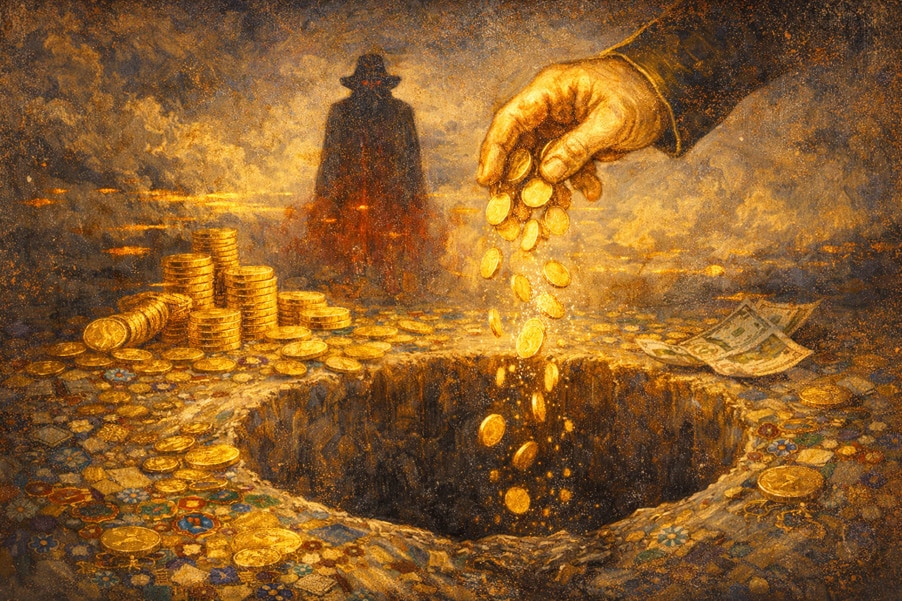 Zehn der Schwerter, Bedeutung im Bereich Geld und Finanzen Zehn der Schwerter, Bedeutung im Bereich Geld und Finanzen