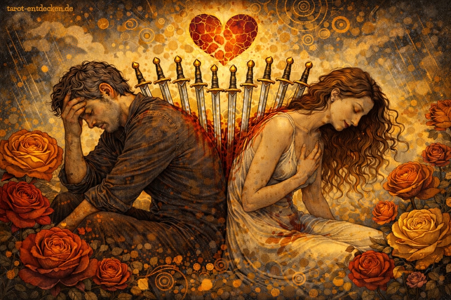 Zehn der Schwerter: Bedeutung in Liebe und Partnerschaft Zehn der Schwerter: Bedeutung in Liebe und Partnerschaft
