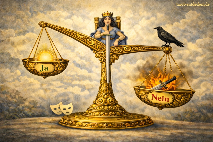 Bedeutung Königin der Schwerter im Ja Nein-Tarot Bedeutung Königin der Schwerter im Ja Nein-Tarot