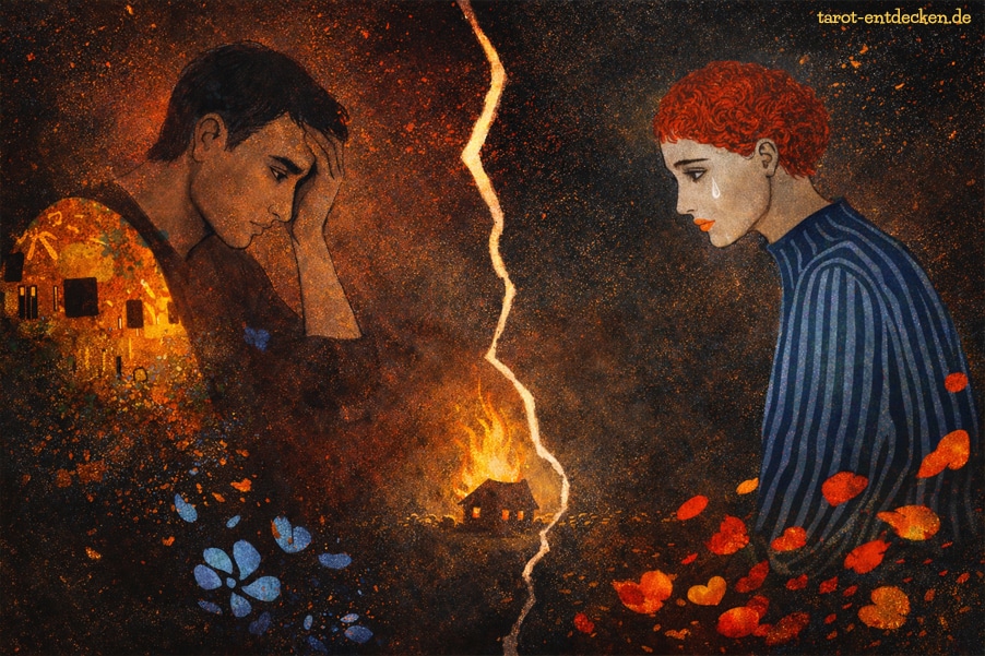 Zwei der Münzen umgekehrt: Bedeutung in der Liebe Zwei der Münzen umgekehrt: Bedeutung in der Liebe