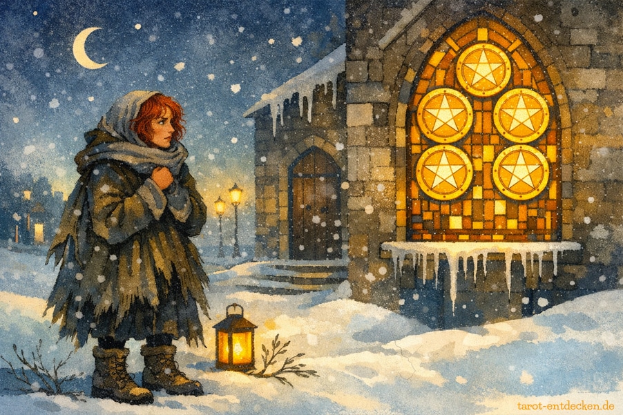 Fünf der Münzen: Bedeutung der Tarotkarte Fünf der Münzen: Bedeutung der Tarotkarte