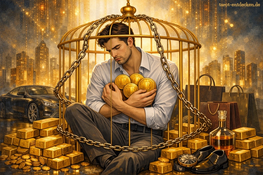 Bedeutung Vier der MĂĽnzen: gefangen im Besitz Bedeutung Vier der MĂĽnzen: gefangen im Besitz