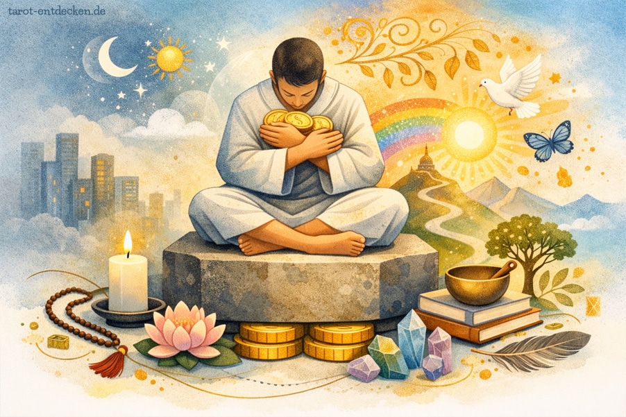 Vier der MĂĽnzen: spirituelle Bedeutung Vier der MĂĽnzen: spirituelle Bedeutung