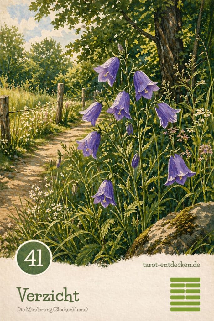 Hexagramm 41 im I Ging: Die Minderung Hexagramm 41 im I Ging: Die Minderung
