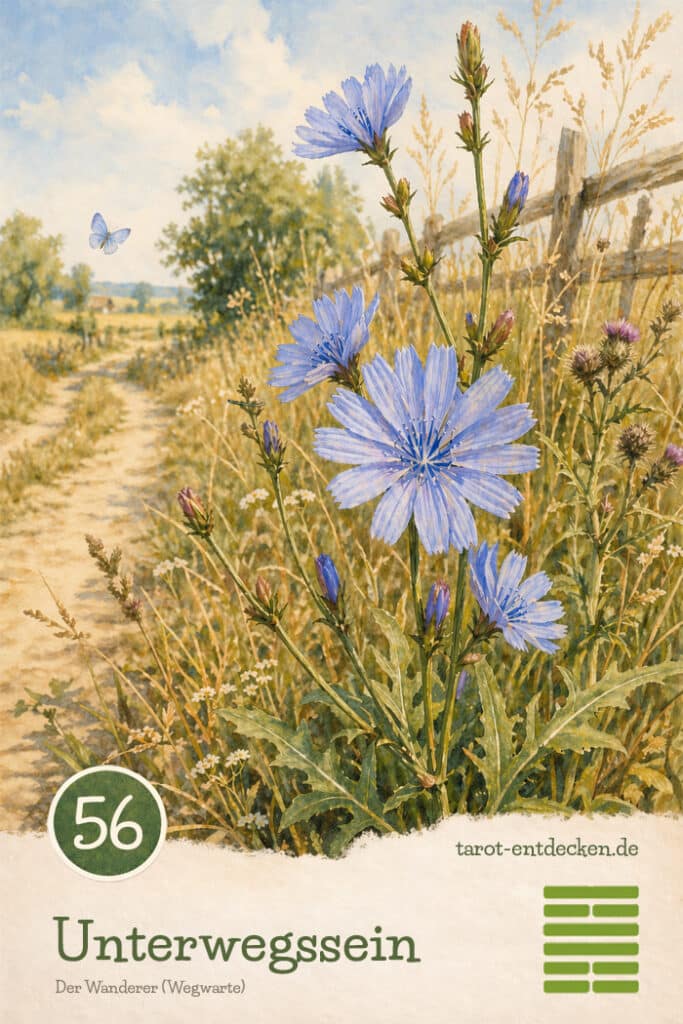 Hexagramm 56 im I Ging: Der Wanderer Hexagramm 57 im I Ging: Das Sanfte