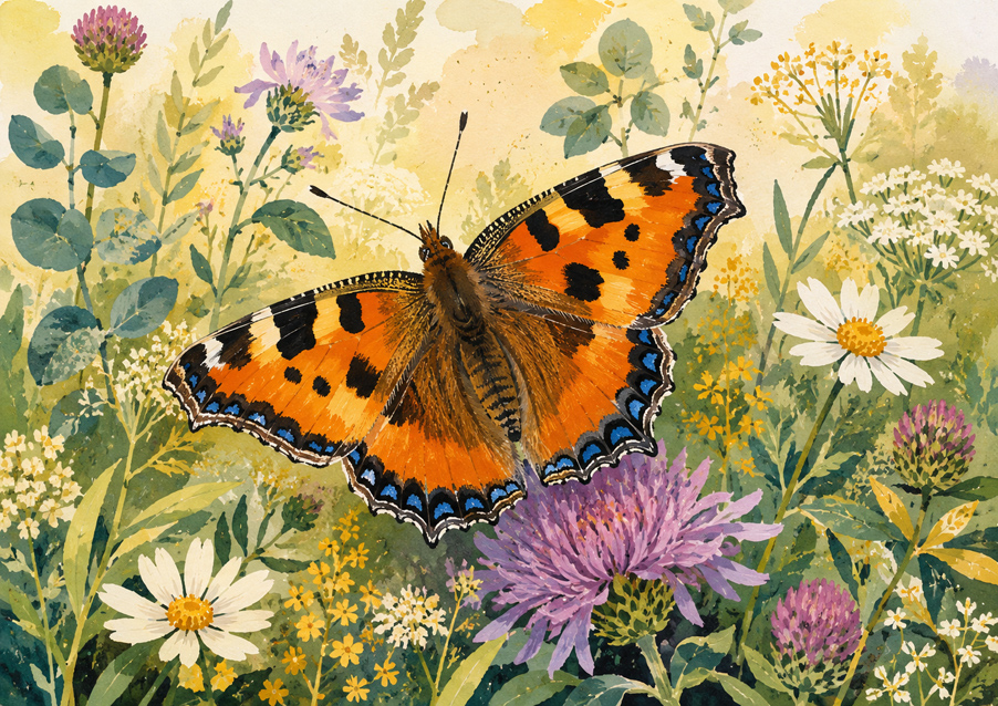Krafttier Schmetterling gezogen Krafttier Schmetterling gezogen
