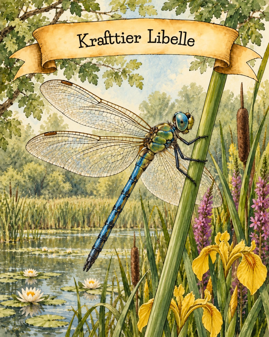 Krafttier Libelle Bedeutung Krafttier Karte Libelle mit Bedeutung