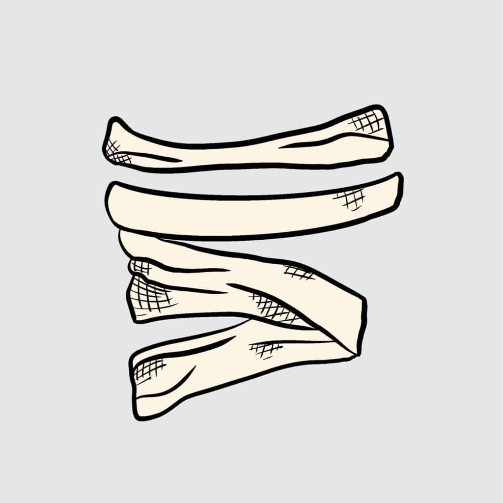 Tarotkarte "Acht der Schwerter": Fesseln um den Körper Tarotkarte "Acht der Schwerter": Fesseln um den Körper