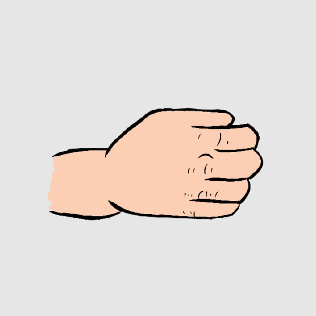 Tarotkarte "Ass der Schwerter": die Hand