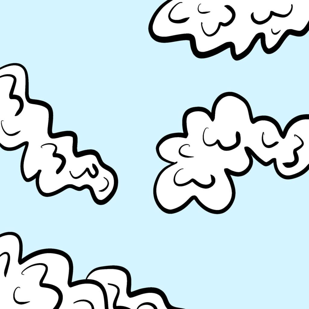 Tarotkarte "Der König der Schwerter": Wolken Tarotkarte "Der König der Schwerter": Wolken