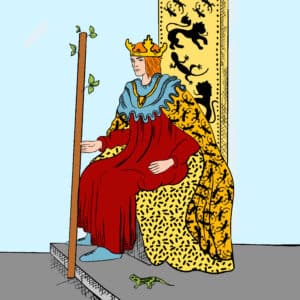 König der Stäbe im Tarot mit Bedeutung