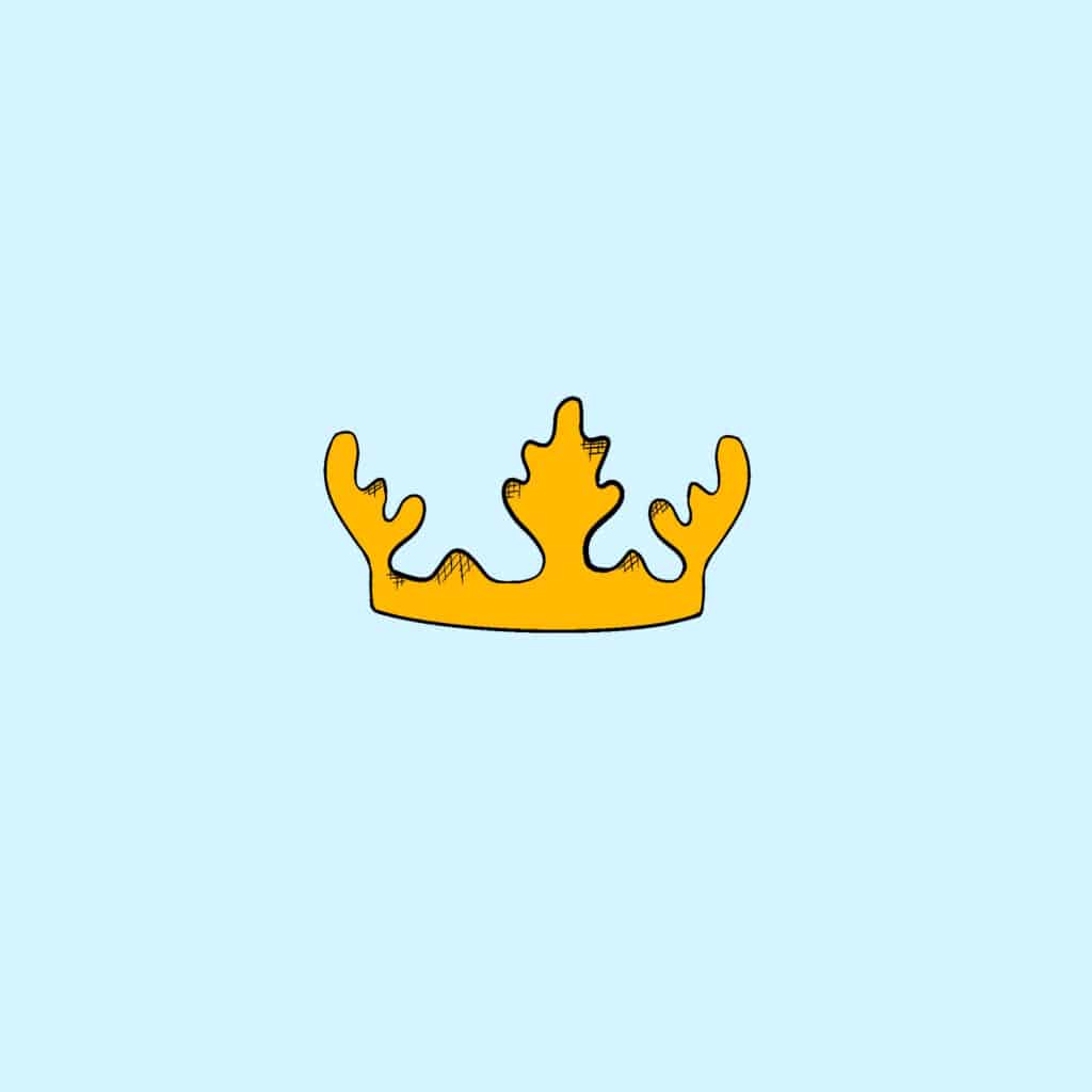 König der Stäbe im Tarot: Krone