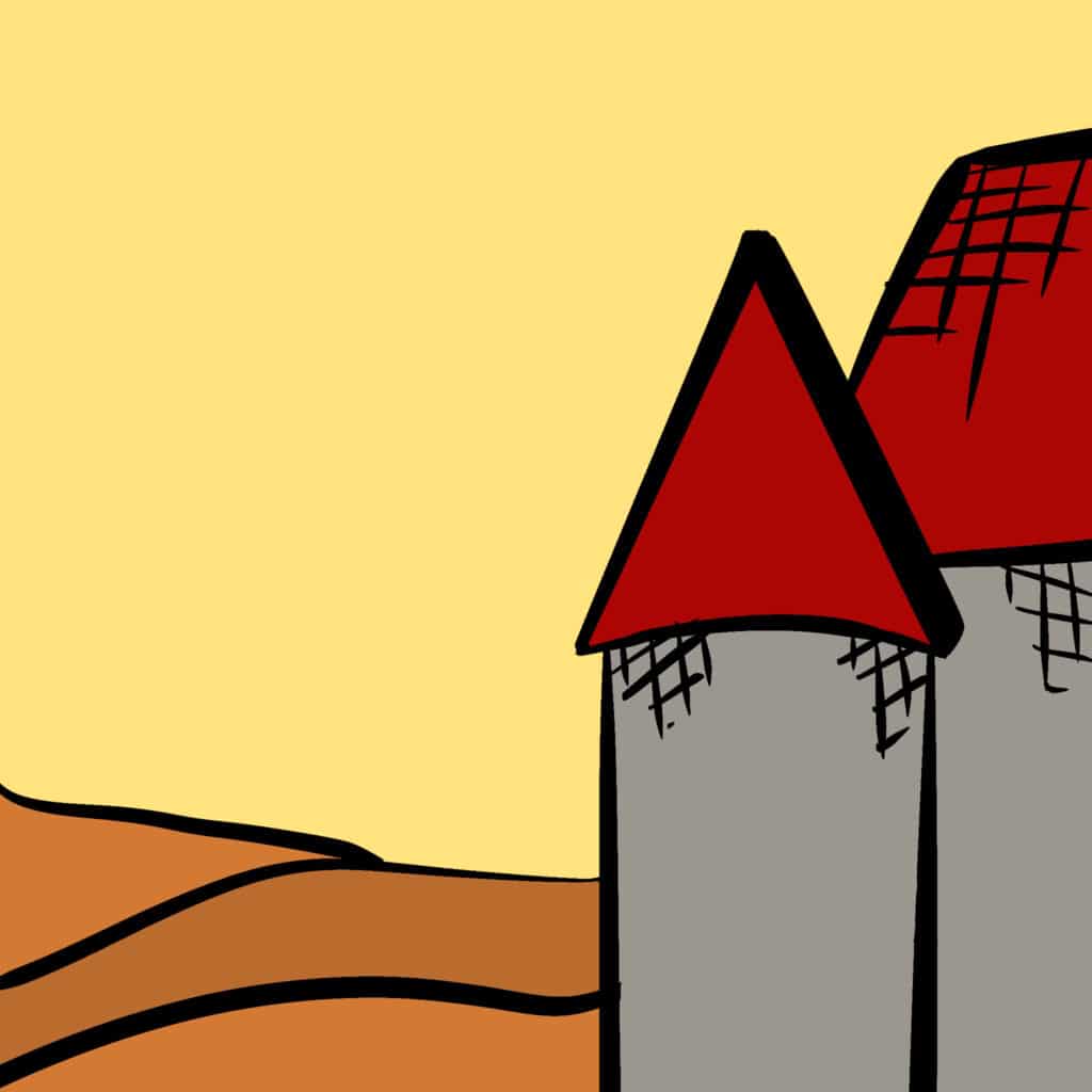 Tarotkarte "Neun der Münzen": Haus Tarotkarte "Neun der Münzen": Haus