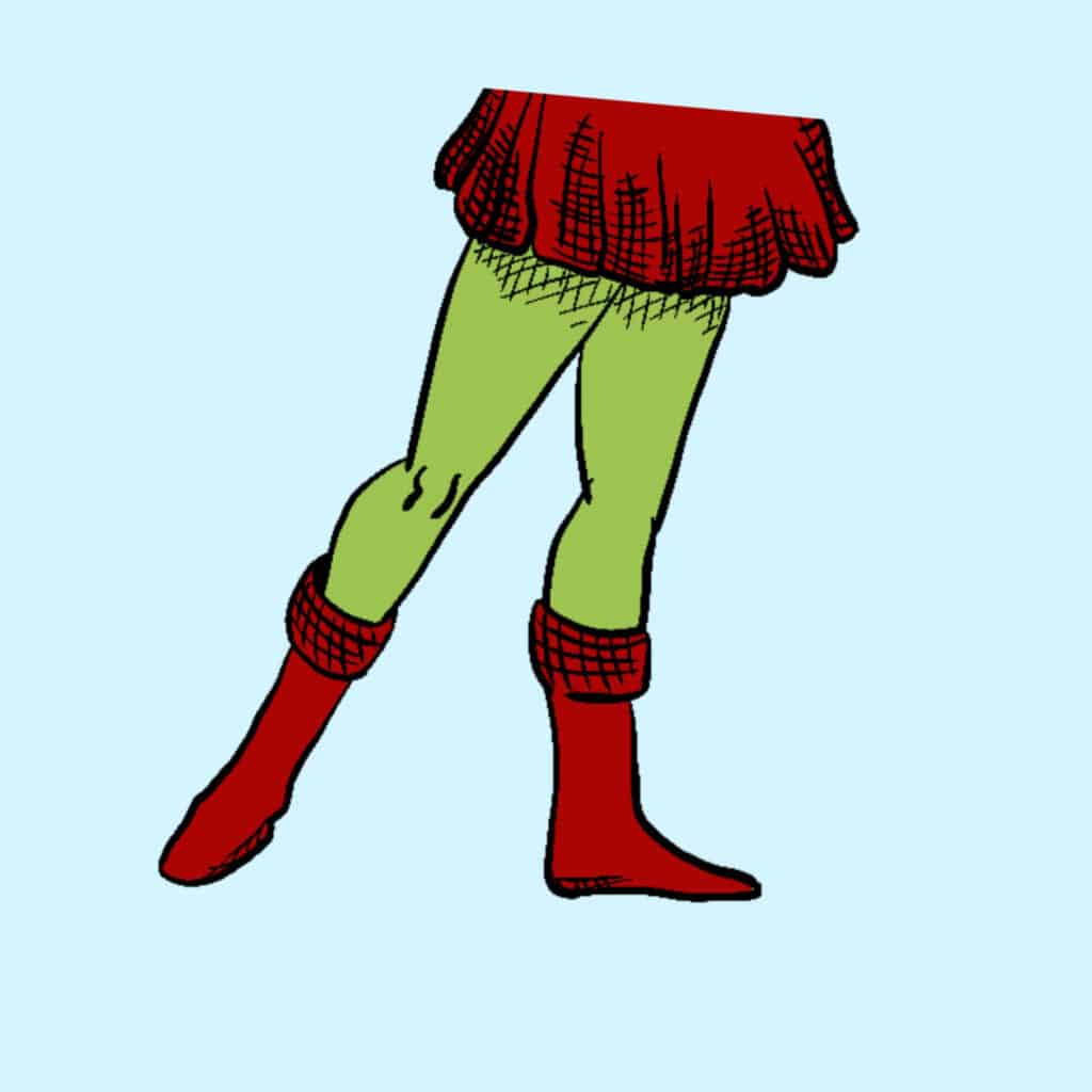 Tarotkarte "Page der Schwerter": kokette Beinhaltung Tarotkarte "Page der Schwerter": kokette Beinhaltung