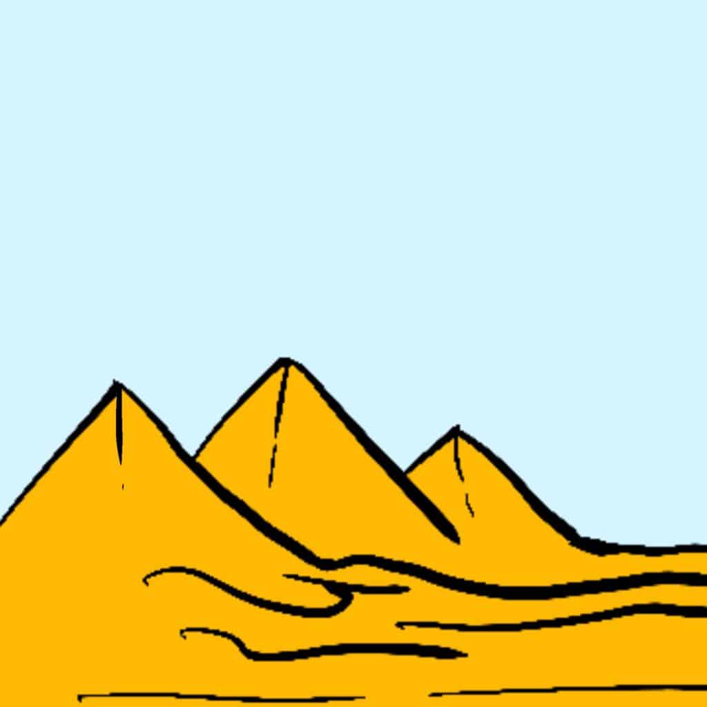 ritter der staebe tarot wueste pyramiden