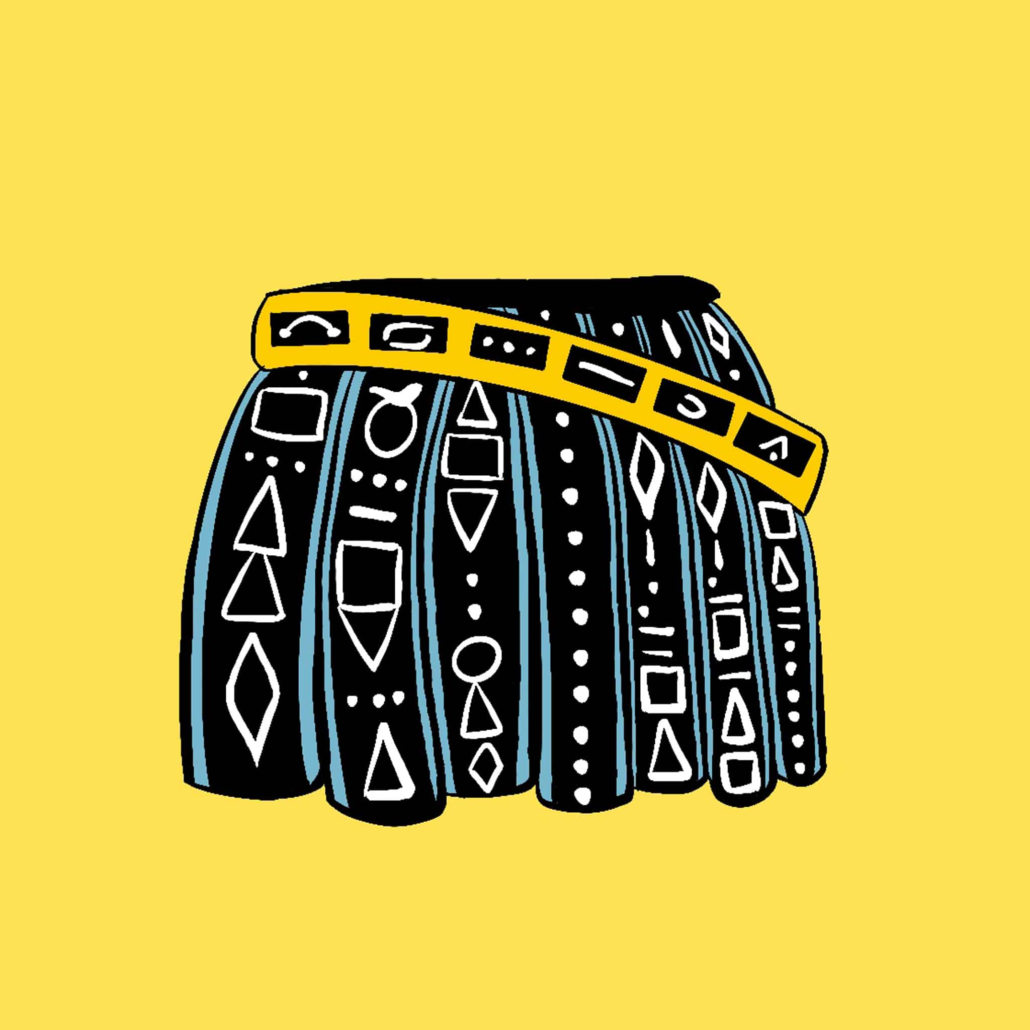 Tarotkarte: "Der Wagen": Runen-Gürtel und Hieroglyphen