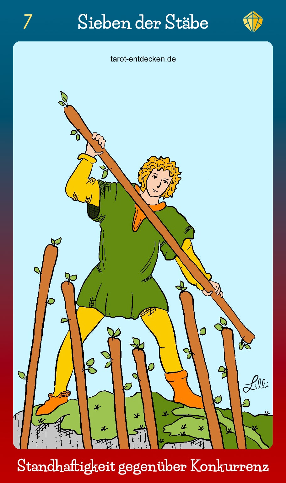 Tarot 7 Stäbe