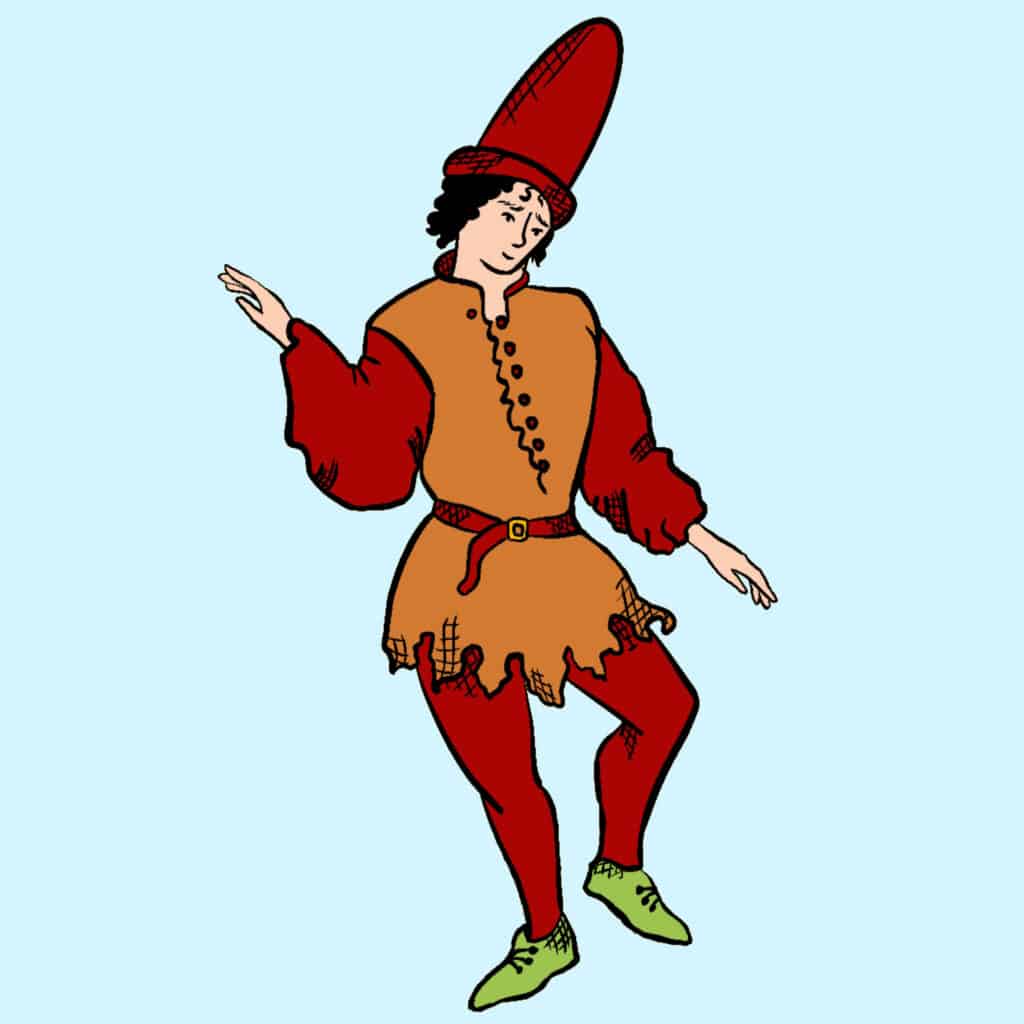 Tarotkarte "Zwei der Münzen": der Jongleur Tarotkarte "Zwei der Münzen": der Jongleur